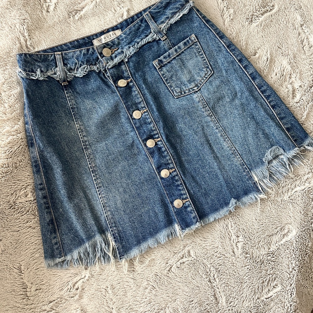 GUESS Women's Denim Skirt - Blue